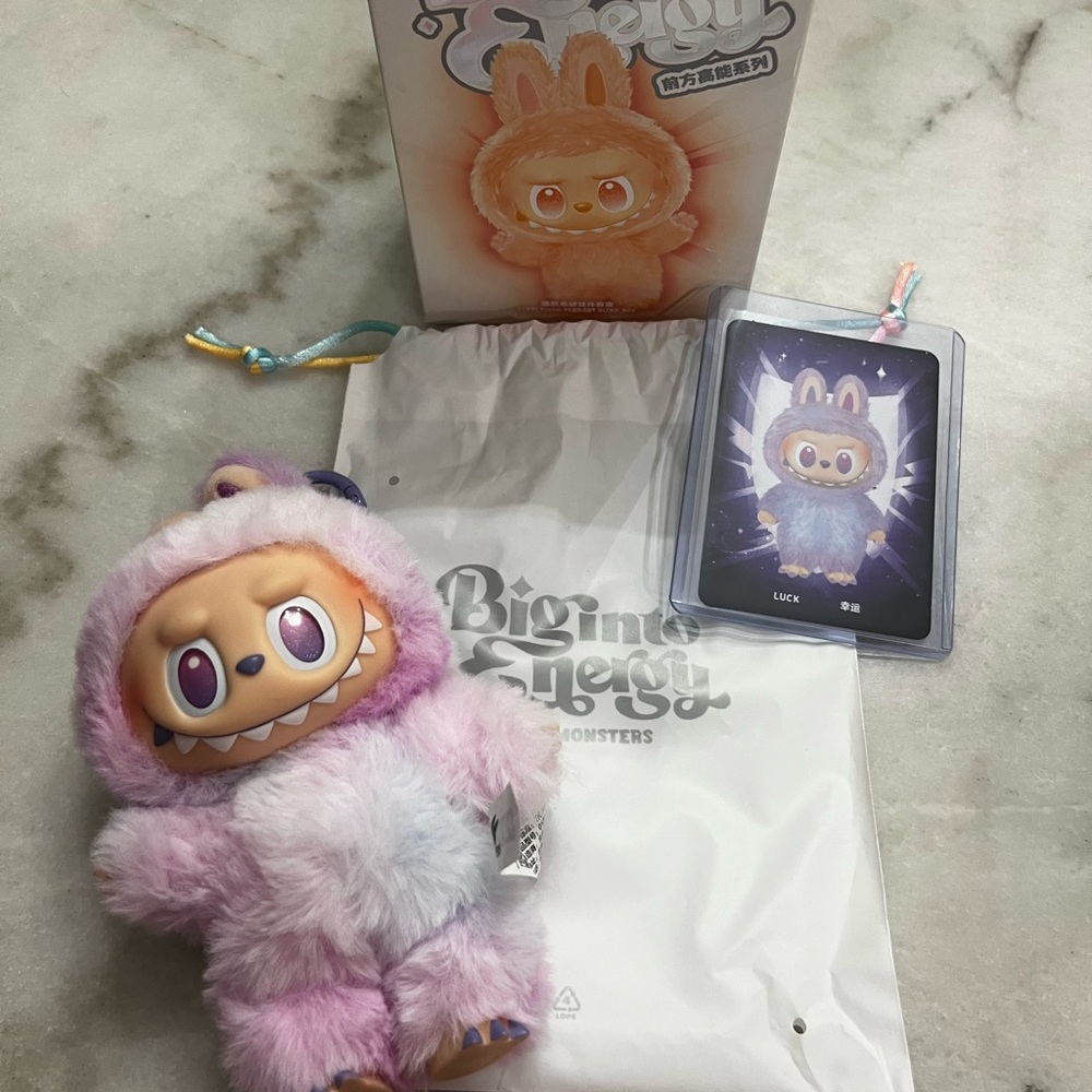 Cute Monster Plush with Card